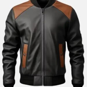 men s genuine sheepskin bomber leather jacket.jpg