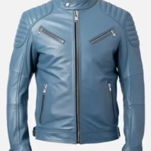 mens blue cafe racer leather jacket.jpg