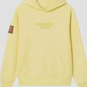 sincerely yours salish matter yellow oversized hoodie