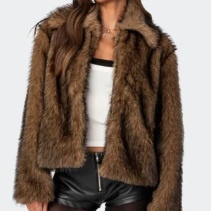 edikted mob wife faux fur jacket