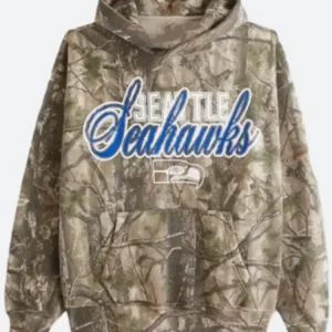 abercrombie seattle seahawks camo graphic popover hoodie