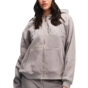 crimson hooded jacket – urban winter essential