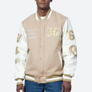 starter cincinnati bengals varsity jacket