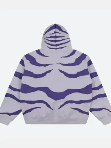 grey & purple striped hooded zip jacket – anime style winter outerwear grey & purple striped hooded zip jacket – anime style winter outerwear