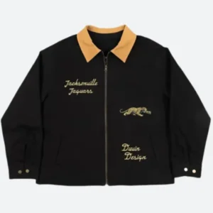 Duvin Jaguars black work jacket front view