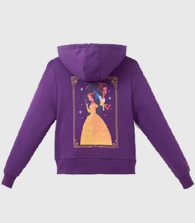 Disney Beauty and the Beast Purple Zip Hoodie – Re-Creation - Image 2
