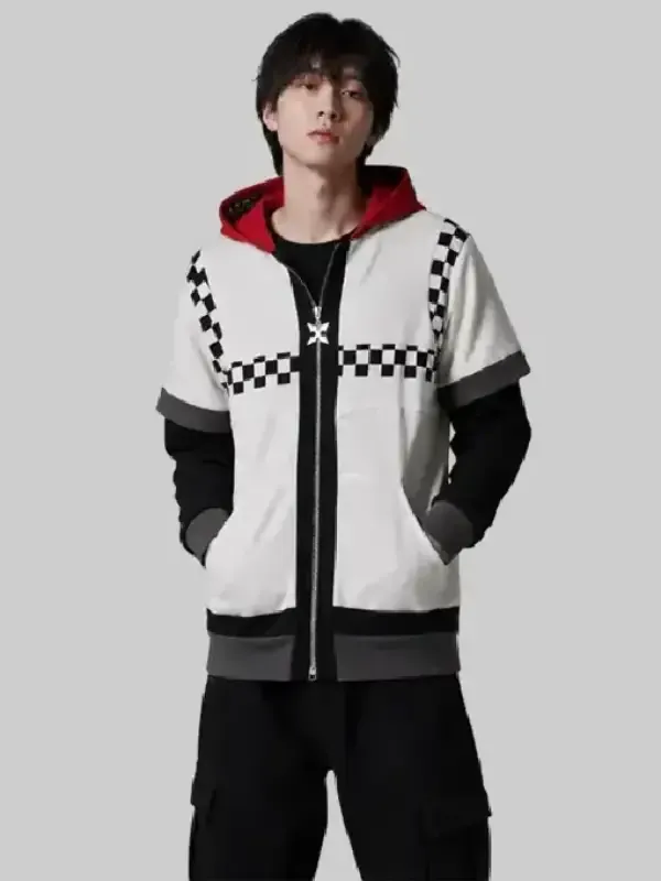 Hot Topic Kingdom Hearts Roxas Zip-Up Hoodie – Re-Creation - Image 3