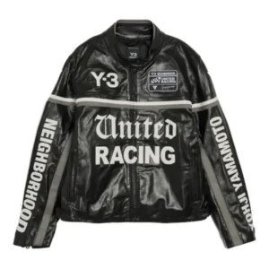 Jude Bellingham Y-3 United Racing black leather jacket re-creation